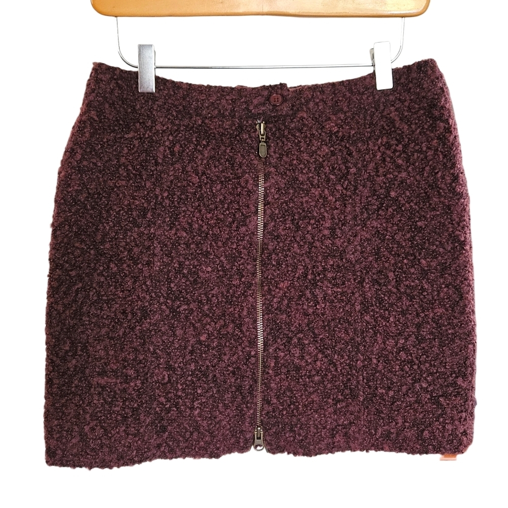 Y2K‎ Debbie Shuchat teddy boucle skirt wool blend mini